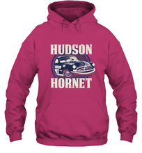 Load image into Gallery viewer, Disney Pixar Cars Hudson Hornet Badge Hooded Sweatshirt
