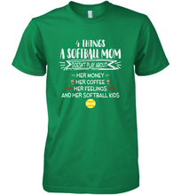 Load image into Gallery viewer, 4 Things A Softball Mom Doesnt Play About Men&#39;s Premium T-Shirt
