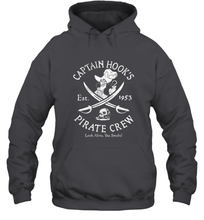 Load image into Gallery viewer, Disney Villains Captain Hook Pirate Crew Est 1953 Logo Hooded Sweatshirt
