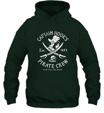 Load image into Gallery viewer, Disney Villains Captain Hook Pirate Crew Est 1953 Logo Hooded Sweatshirt
