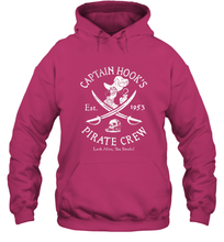 Load image into Gallery viewer, Disney Villains Captain Hook Pirate Crew Est 1953 Logo Hooded Sweatshirt
