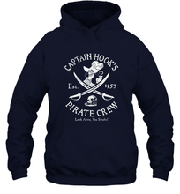 Load image into Gallery viewer, Disney Villains Captain Hook Pirate Crew Est 1953 Logo Hooded Sweatshirt
