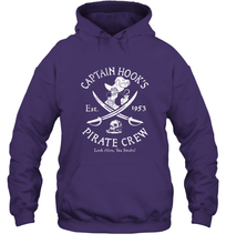 Load image into Gallery viewer, Disney Villains Captain Hook Pirate Crew Est 1953 Logo Hooded Sweatshirt
