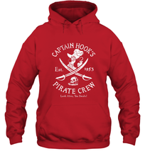 Load image into Gallery viewer, Disney Villains Captain Hook Pirate Crew Est 1953 Logo Hooded Sweatshirt
