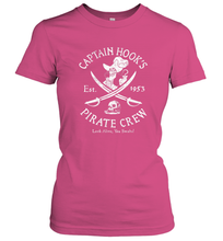 Load image into Gallery viewer, Disney Villains Captain Hook Pirate Crew Est 1953 Logo Women's T-Shirt
