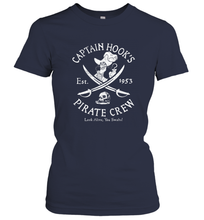 Load image into Gallery viewer, Disney Villains Captain Hook Pirate Crew Est 1953 Logo Women's T-Shirt
