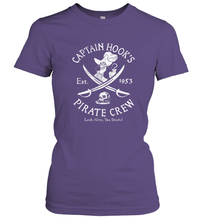 Load image into Gallery viewer, Disney Villains Captain Hook Pirate Crew Est 1953 Logo Women's T-Shirt
