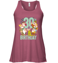 Load image into Gallery viewer, Disney Snow White Dwarfs Group Shot 30th Birthday Women's Racerback Tank
