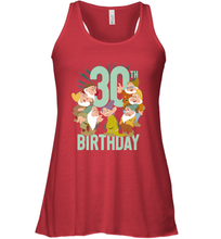Load image into Gallery viewer, Disney Snow White Dwarfs Group Shot 30th Birthday Women's Racerback Tank
