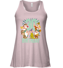 Load image into Gallery viewer, Disney Snow White Dwarfs Group Shot 30th Birthday Women's Racerback Tank
