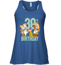 Load image into Gallery viewer, Disney Snow White Dwarfs Group Shot 30th Birthday Women's Racerback Tank

