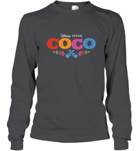 Load image into Gallery viewer, Disney Pixar Coco Movie Logo Colorful Long Sleeve T-Shirt
