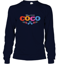 Load image into Gallery viewer, Disney Pixar Coco Movie Logo Colorful Long Sleeve T-Shirt
