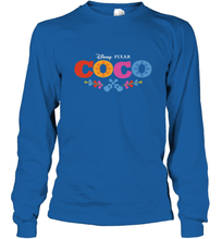 Load image into Gallery viewer, Disney Pixar Coco Movie Logo Colorful Long Sleeve T-Shirt
