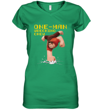 Load image into Gallery viewer, Disney Wreck It Ralph 2 Wrecking Crew Women's V-Neck T-Shirt
