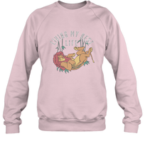 Load image into Gallery viewer, Disney Lion King Simba Living My Best Life Crewneck Sweatshirt
