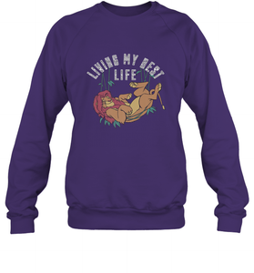 Disney Lion King Simba Living My Best Life Crewneck Sweatshirt