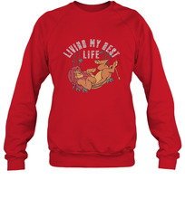 Load image into Gallery viewer, Disney Lion King Simba Living My Best Life Crewneck Sweatshirt
