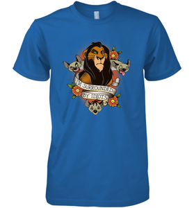 Disney Lion King Scar and Hyenas I'm Surrounded By Idiots Men's Premium T-Shirt