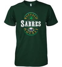 Load image into Gallery viewer, Buffalo Sabres Fanatics Branded Black St. Patrick's Day Forever Lucky 01 Men's Premium T-Shirt
