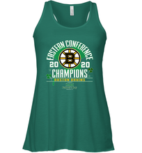 Load image into Gallery viewer, NHL ST PATRICK'S DAY Boston Bruins Fanatics 2020 Eastern Conference Champions Defensive Zone Women's Racerback Tank
