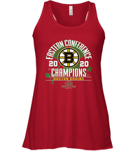 Load image into Gallery viewer, NHL ST PATRICK'S DAY Boston Bruins Fanatics 2020 Eastern Conference Champions Defensive Zone Women's Racerback Tank
