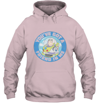 Load image into Gallery viewer, Disney Pixar Toy Story Buzz Friend In Me Hooded Sweatshirt
