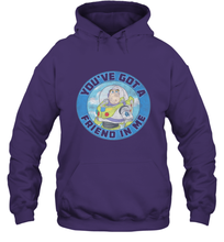 Load image into Gallery viewer, Disney Pixar Toy Story Buzz Friend In Me Hooded Sweatshirt
