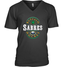 Load image into Gallery viewer, Buffalo Sabres Fanatics Branded Black St. Patrick&#39;s Day Forever Lucky 01 Men&#39;s V-Neck
