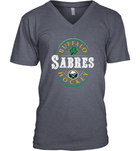 Buffalo Sabres Fanatics Branded Black St. Patrick's Day Forever Lucky 01 Men's V-Neck