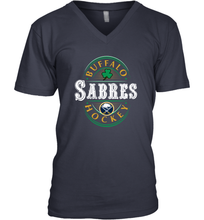 Load image into Gallery viewer, Buffalo Sabres Fanatics Branded Black St. Patrick&#39;s Day Forever Lucky 01 Men&#39;s V-Neck
