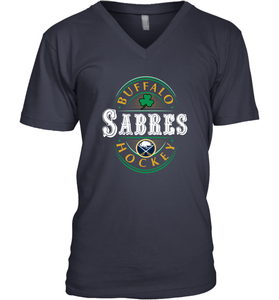 Buffalo Sabres Fanatics Branded Black St. Patrick's Day Forever Lucky 01 Men's V-Neck