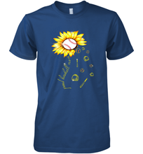 Load image into Gallery viewer, Baseball Proud Sunflower Men&#39;s Premium T-Shirt
