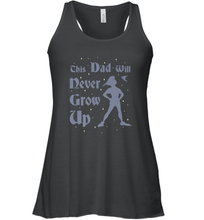 Load image into Gallery viewer, Disney Peter Pan This Dad Will Never Grow Up Women&#39;s Racerback Tank
