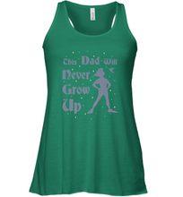 Load image into Gallery viewer, Disney Peter Pan This Dad Will Never Grow Up Women&#39;s Racerback Tank
