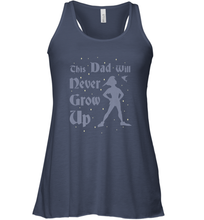 Load image into Gallery viewer, Disney Peter Pan This Dad Will Never Grow Up Women&#39;s Racerback Tank
