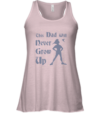 Load image into Gallery viewer, Disney Peter Pan This Dad Will Never Grow Up Women&#39;s Racerback Tank
