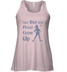 Disney Peter Pan This Dad Will Never Grow Up Women's Racerback Tank