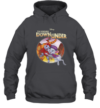 Load image into Gallery viewer, Disney The Rescuers Down Under Circle Movie Logo Hooded Sweatshirt
