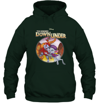 Load image into Gallery viewer, Disney The Rescuers Down Under Circle Movie Logo Hooded Sweatshirt
