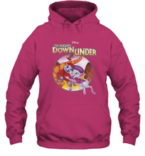 Load image into Gallery viewer, Disney The Rescuers Down Under Circle Movie Logo Hooded Sweatshirt
