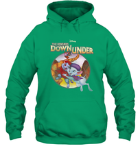 Load image into Gallery viewer, Disney The Rescuers Down Under Circle Movie Logo Hooded Sweatshirt
