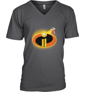 Disney Pixar Incredibles 2 Jack Jack Logo Men's V-Neck