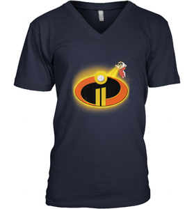 Disney Pixar Incredibles 2 Jack Jack Logo Men's V-Neck