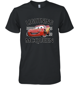 Disney Pixar Cars Lightning McQueen Finish Men's Premium T-Shirt