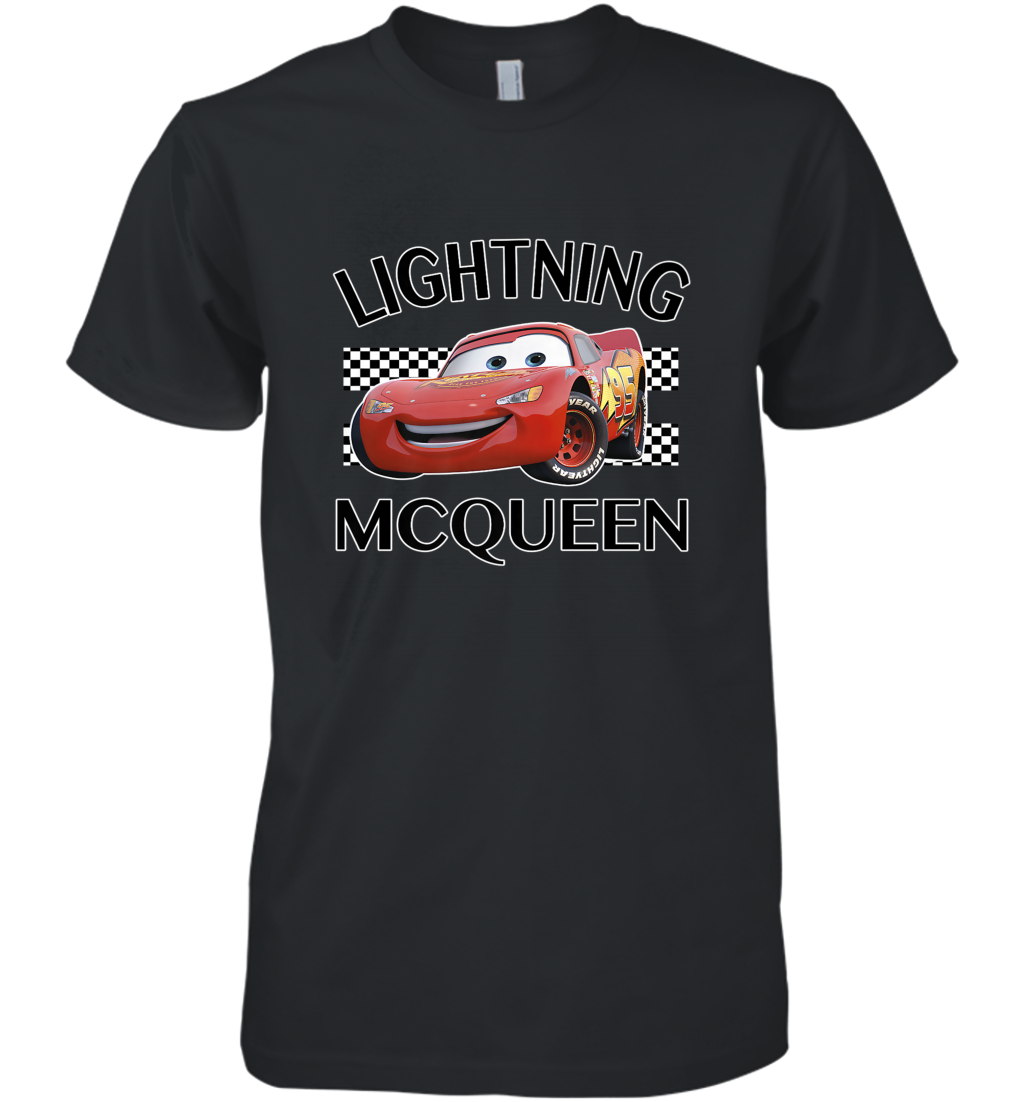 Disney Pixar Cars Lightning McQueen Finish Men's Premium T-Shirt