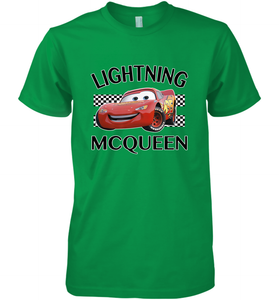 Disney Pixar Cars Lightning McQueen Finish Men's Premium T-Shirt