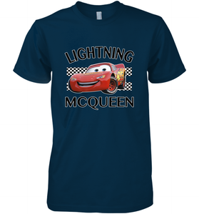 Disney Pixar Cars Lightning McQueen Finish Men's Premium T-Shirt