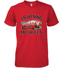 Load image into Gallery viewer, Disney Pixar Cars Lightning McQueen Finish Men&#39;s Premium T-Shirt
