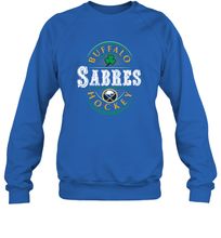 Load image into Gallery viewer, Buffalo Sabres Fanatics Branded Black St. Patrick&#39;s Day Forever Lucky 01 Crewneck Sweatshirt
